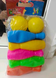 Kids Bowling &amp; Pop Racket Set