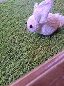 Bunny Soft Toy. White Rabbit Soft Toy. Plush Toy. Handmade Knitted