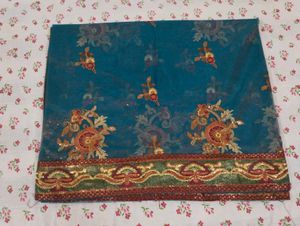 Teal Blue Saree with Blouse &amp; Shapewear