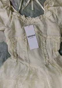 🌸Fairy Chic Cream Puff Sleeve Dress🧚🏻‍♀️🌸