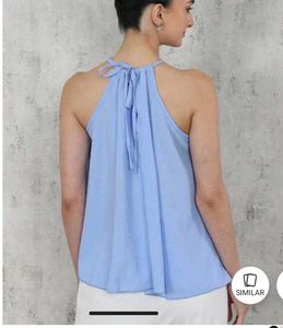 Blue Halter Neck Top (new)