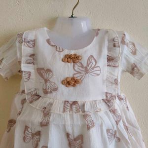 Adorable Butterfly Print Dress for Girls