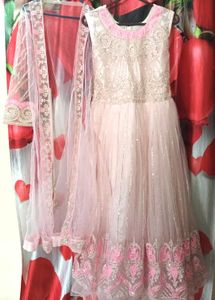 Beautiful Pink Embroidered Gown