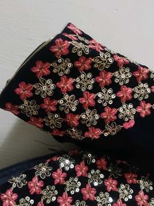 Embroidered Unused Black Blouse