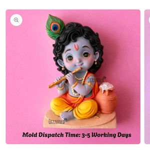Cute Krishna Idol Statue unpainted