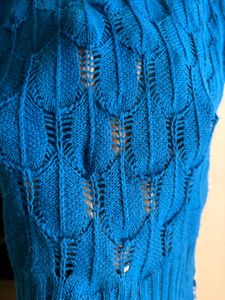 Blue Knit Top