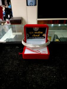 Hand Kada Pure Silver Jain 90 (WT : 50gm)