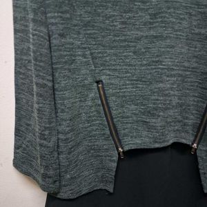 Stylish Green Long Sleeve Top