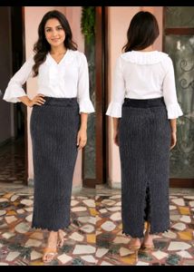 Fuzzy Fleece High-Stretch Winter Skirt