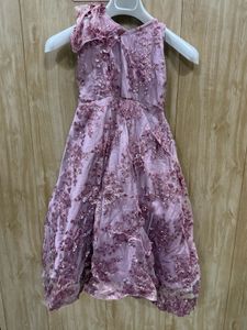 Sparkling Lavender Gown for Girls