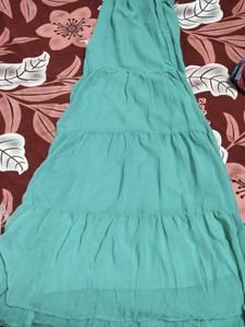 Elegant Sky Blue Sharara Suit