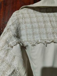 Tweed Stylish Distressed  Jacket