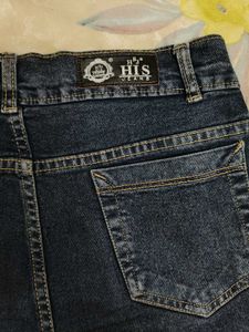 blue denim cargo jeans ☁️