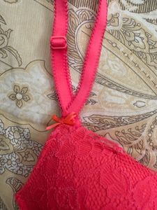 Pink Lace Bra