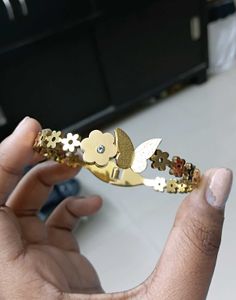 Gold Butterfly & Flower Bracelet