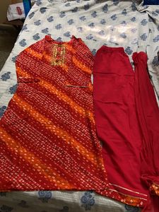 Kurta Plazo Set With Duppata
