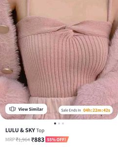 Pink Ribbed Crop top sleeveless bodycon 💌