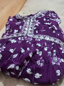 Floral Purple Kurta