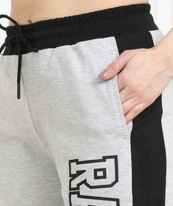 Gray Trackpant with Black Side Stripe