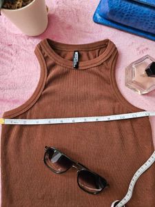 Brown Cropped Top