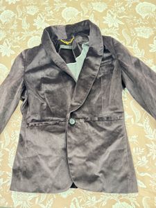 ELLE Dark Brown Velvet Blazer 🤎