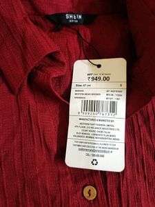 Sleeveless Red Tunic Top