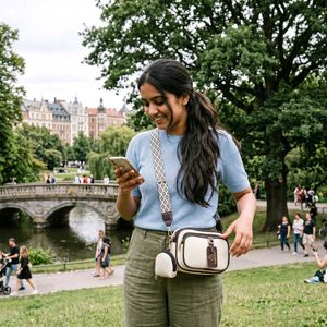 Chic Crossbody Bag with Coin Pouch