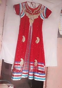 Diamond Work Net Double Layer Anarkali