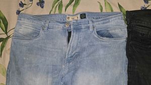 BLACK JEANS + BLUE JEAANS - PACK OF 2