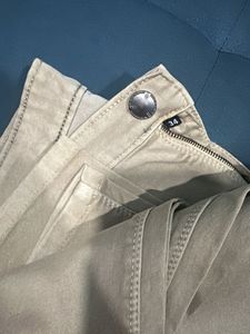 Beige Slim Fit Pants