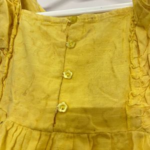 Cute Yellow Ruffled Sundress