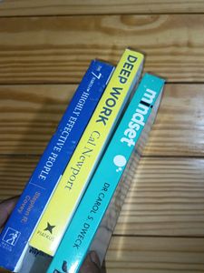 Mindset,Deep Work And 7 Habits Books Set