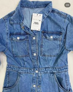 Chic Denim Button-Up Midi Dress