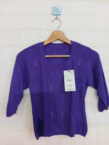 Purple Knit Sweater