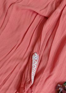 lakskita Peach shirt with Printed Palazzo Pants