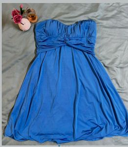 BLUE MINI DRESS