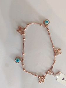 925 Silver Anklets WTH Hallmark Rose Gold