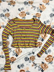 Striped Long Sleeve Top
