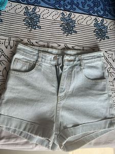 Light Wash Denim Shorts