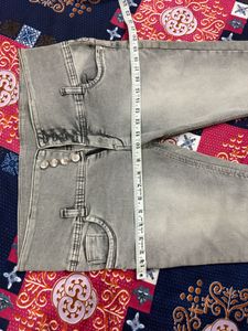 Stylish Grey Denim Jeans