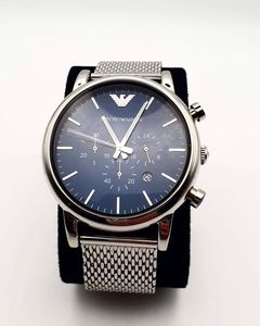 Emporio Armani Silver Luigi Watch