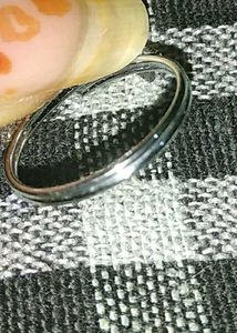 Star Detail Silver Ring