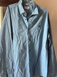 Light Blue S Oliver Button-Up Shirt