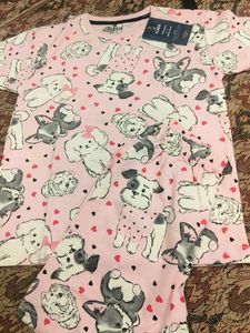 Cute Dog Print Kids Outfit