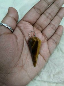 TIGER EYE GEMSTONE CRYSTAL PENDANT