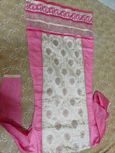 Designer Pink &amp; Cream Kurta Set