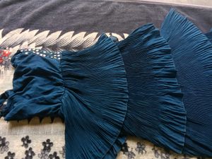 Stunning Teal Sequined one piece dress