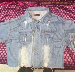 Stylish Oversized Ripped Denim Jacket