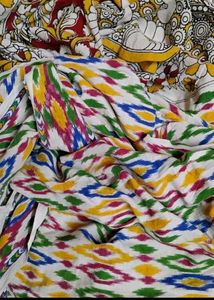 Beautiful ikkat cotton saree