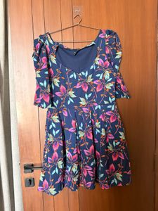 floral pattern frock dress